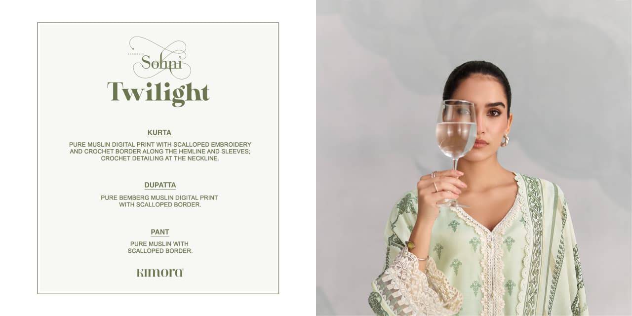 Twilight By Kimora suit 951 to 954 Series Stylish Beautiful Colourful Pure Muslin Dresses At Wholesale Price